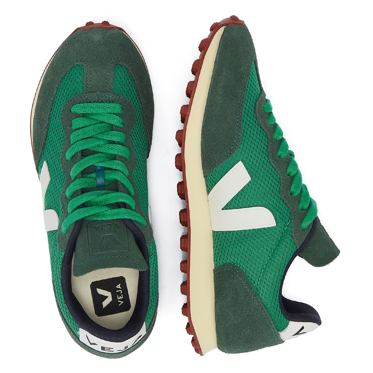 Veja Rio Branco Baskets Pour Femmes Emeraude/Blanches