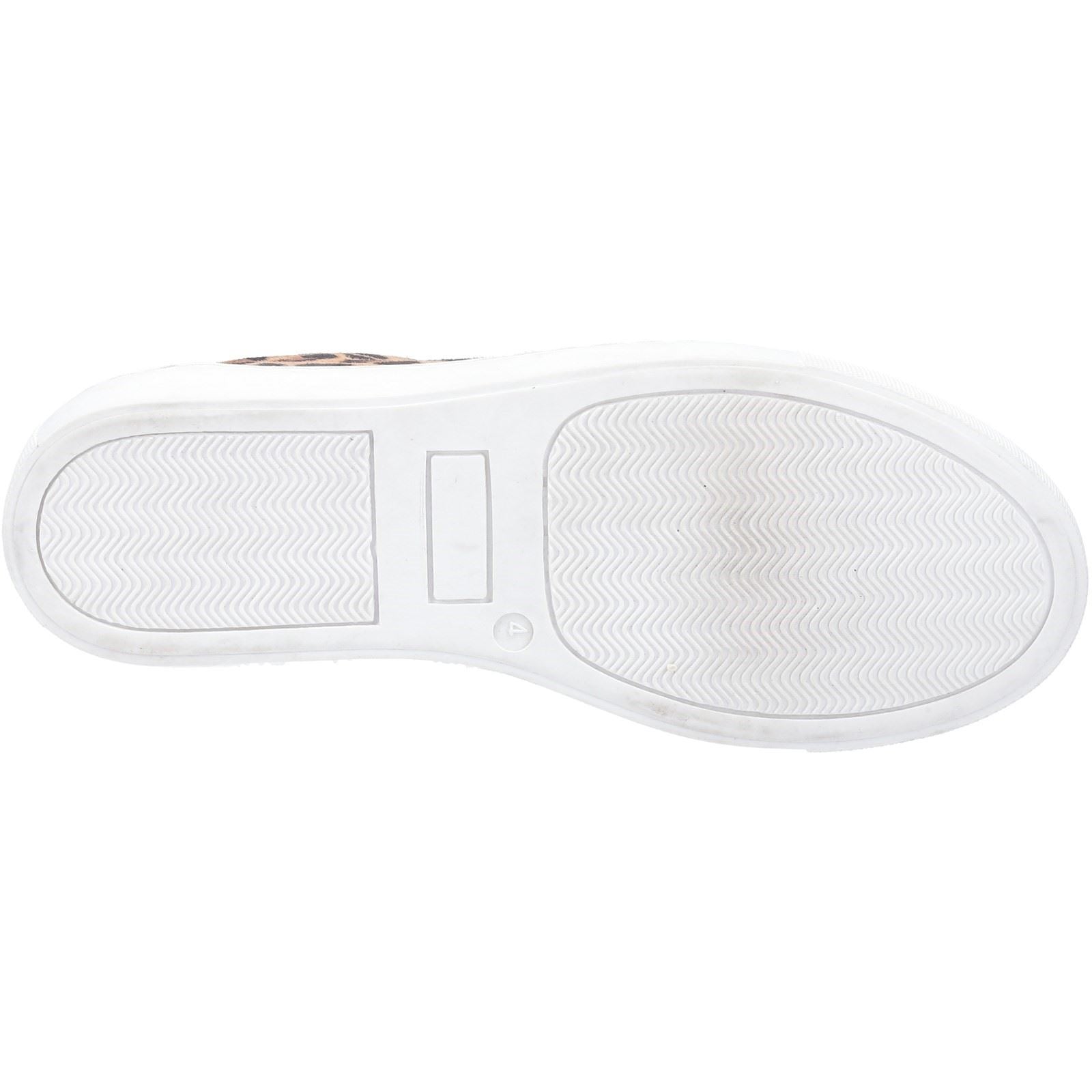 Hush Puppies Tessa Baskets Femme En Daim Imprimé Léopard