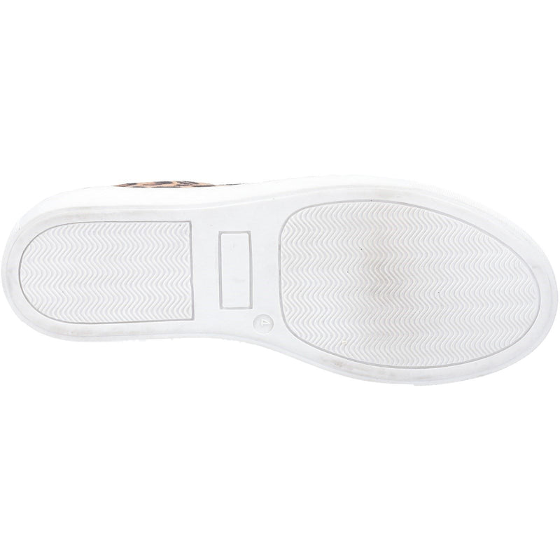 Hush Puppies Tessa Baskets Femme En Daim Imprimé Léopard