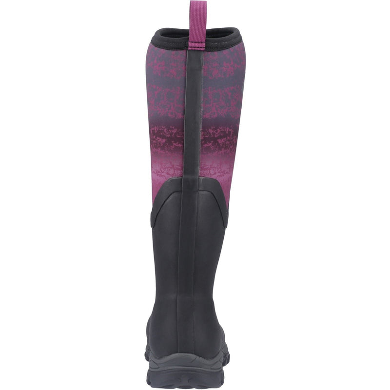 Muck Boots Arctic Sport II Tall Bottes D'hiver Hautes Pour Femmes En Caoutchouc Noir/magenta Dégradé