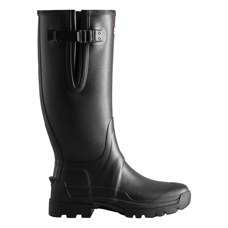 Hunter Balmoral Adjustable Bottes En Caoutchouc Noires Wellington