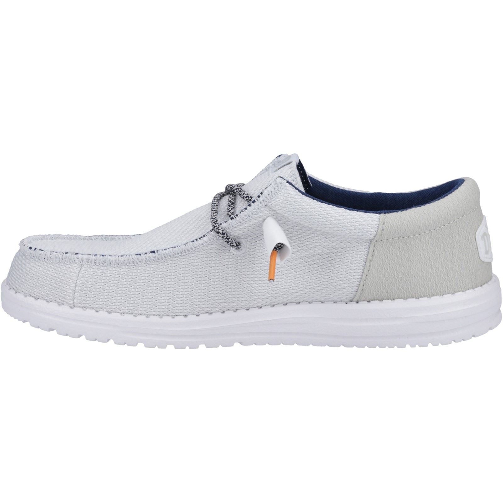 HEYDUDE Wally Funk Open Mesh Chaussures Bateau Blanches Pour Hommes