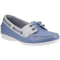 Hush Puppies Irene Chaussures Bateau Bleues En Cuir Pour Femme
