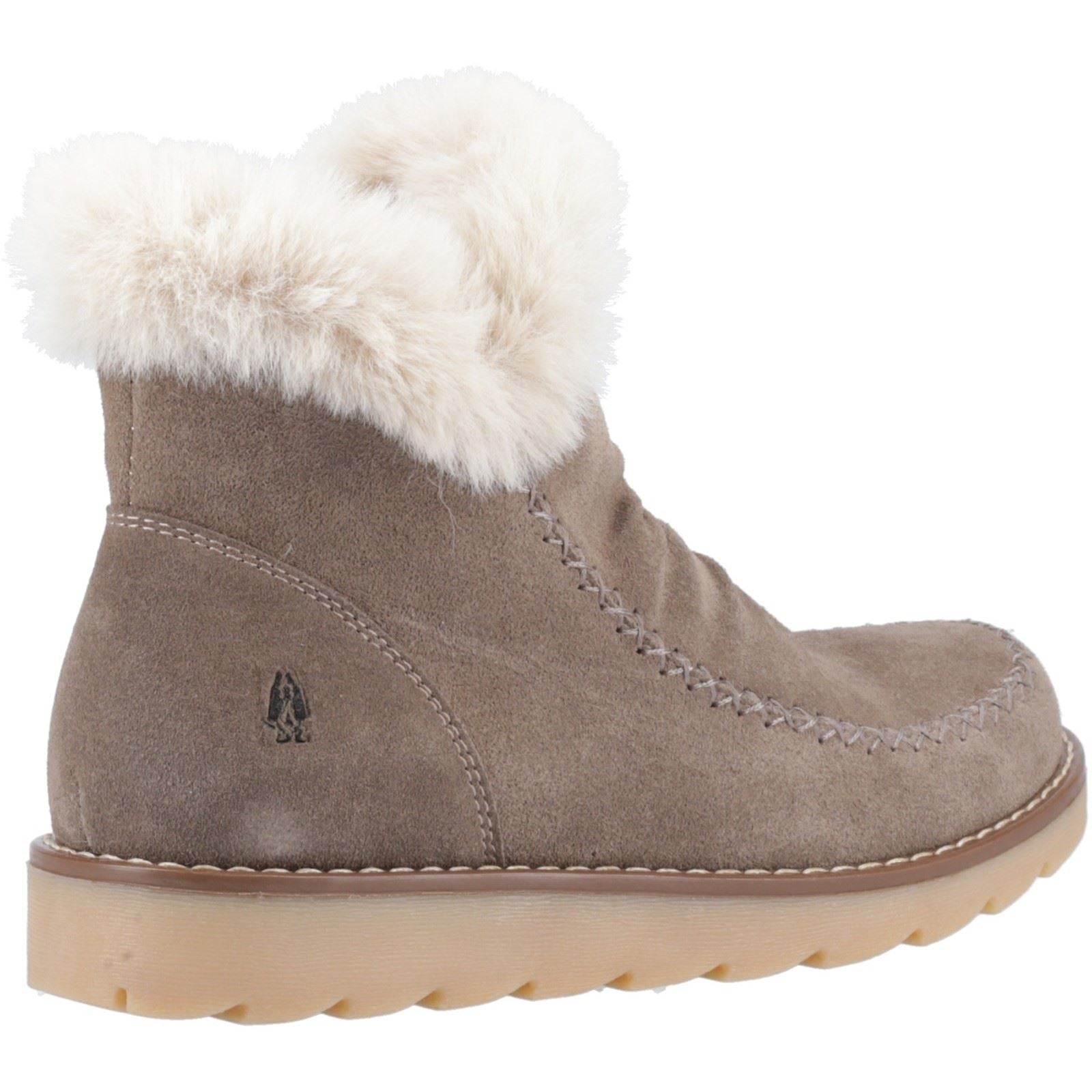Hush Puppies Moira Bottes Taupe Pour Femmes En Suède