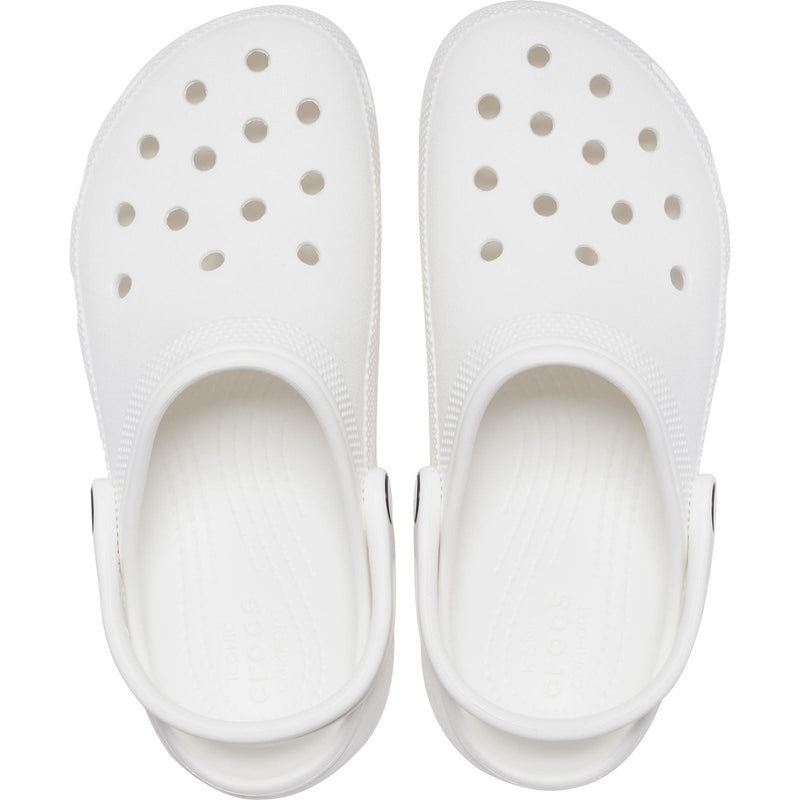 Crocs Classic Platform Sabots blancs pour femme en thermoplastique