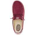HEYDUDE Wendy Corduroy Leo Mocassins Bordeaux En Polyester Pour Femmes