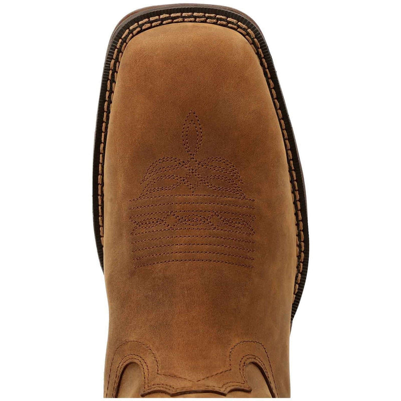 Durango Rebel Chaussures En Cuir Pour Homme De Couleur Rouille
