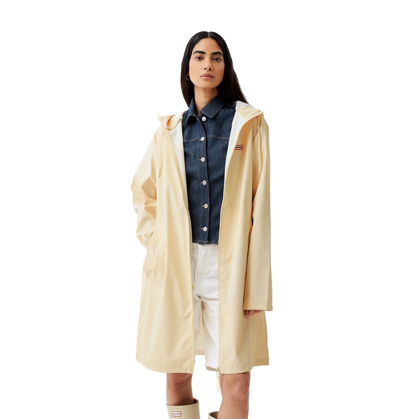 Hunter Andrea Manteau De Pluie Gris Unisexe Pour Adultes