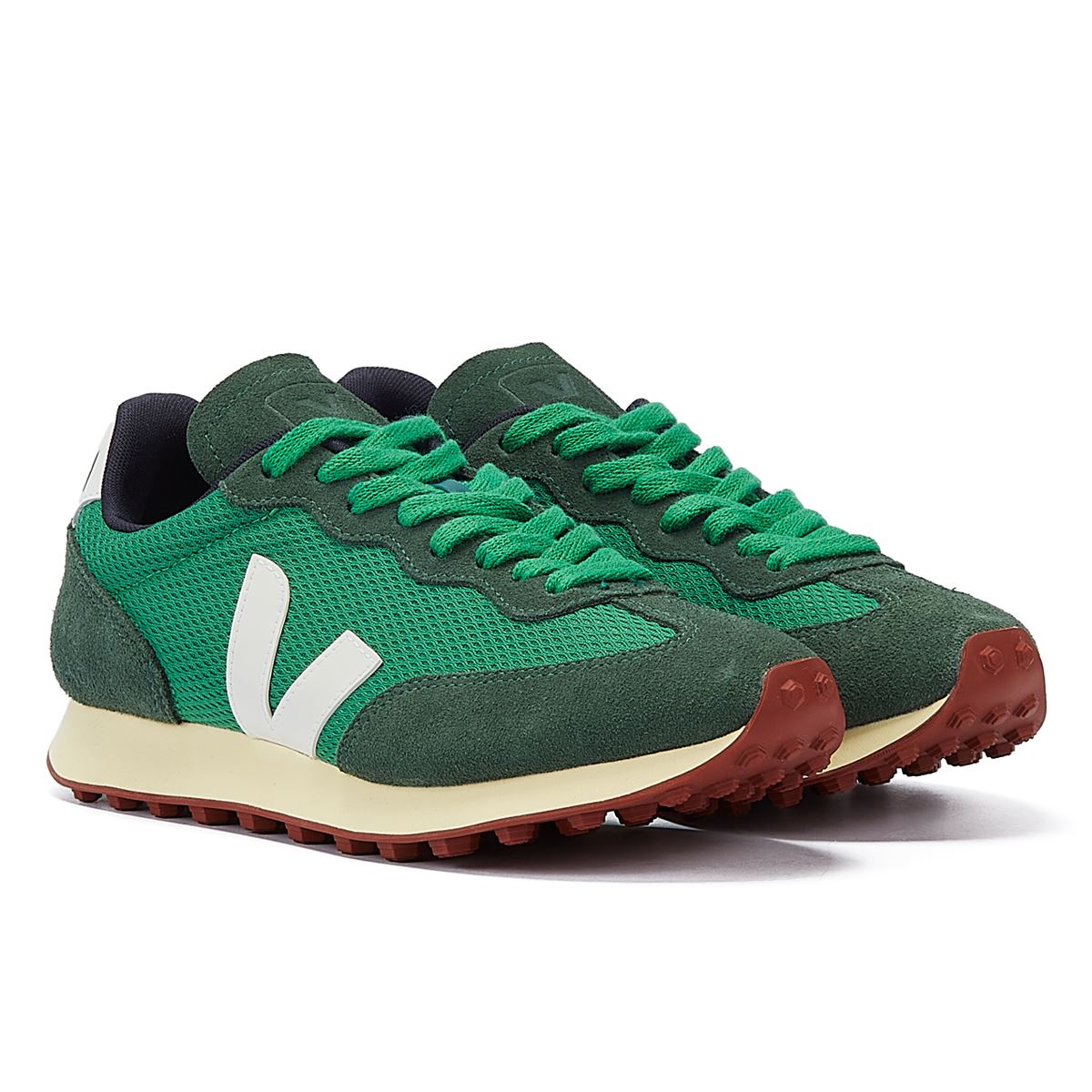 Veja Rio Branco Baskets Pour Femmes Emeraude/Blanches