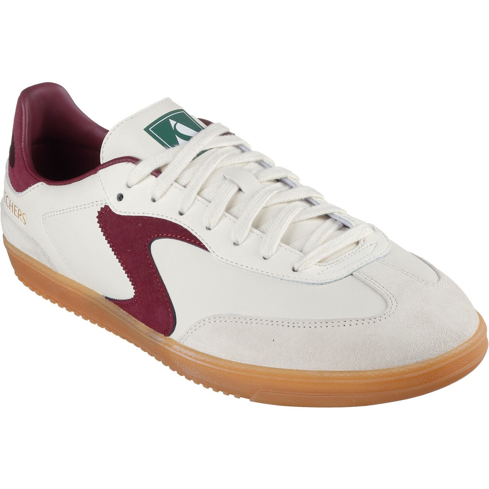 Skechers Hotshot Pyke Sneakers Homme Synthétiques Naturel/Bordeaux