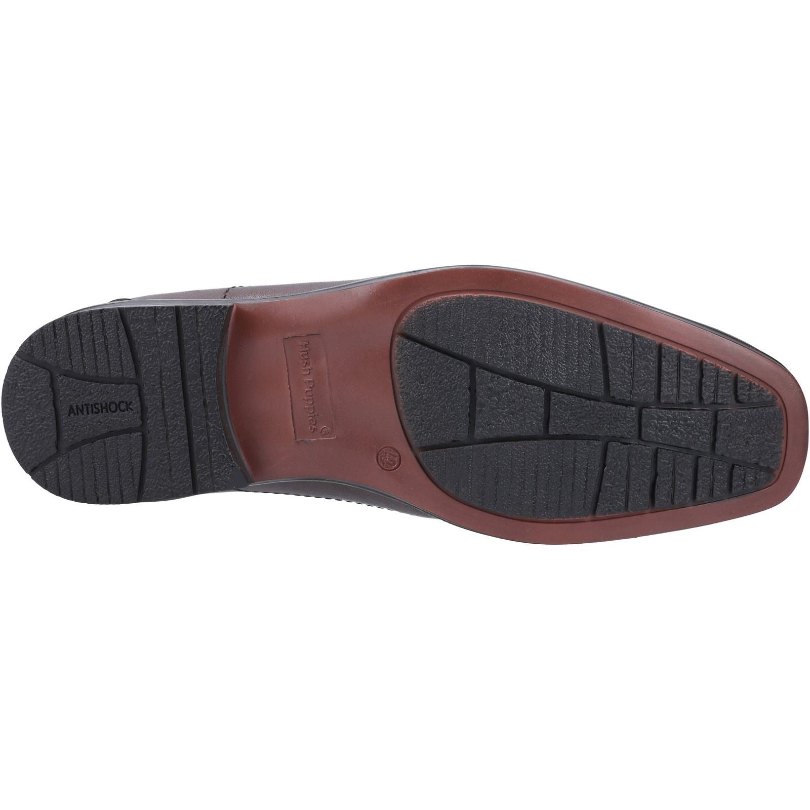 Hush Puppies Brody Chaussures Pour Hommes En Cuir, Coloris Chocolat, À Enfiler