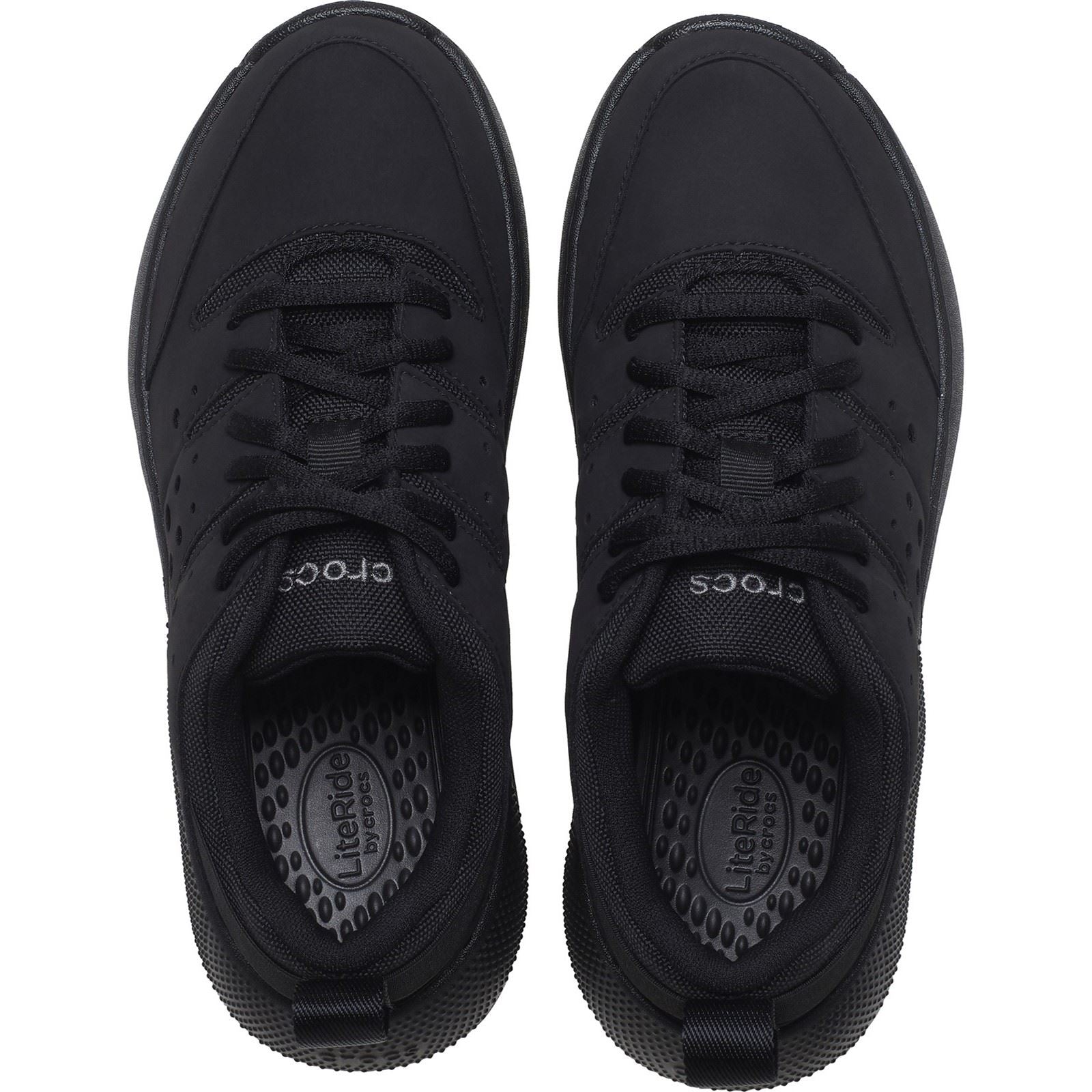 Crocs On the Clock Baskets Noires Pour Femmes En Polyuréthane Triple