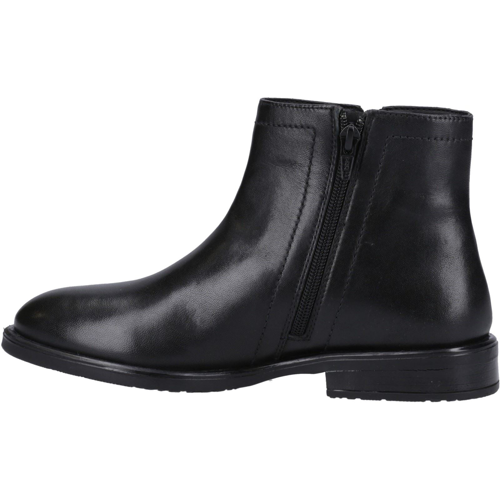 Hush Puppies Valerie Bottes En Cuir Noires Pour Femmes