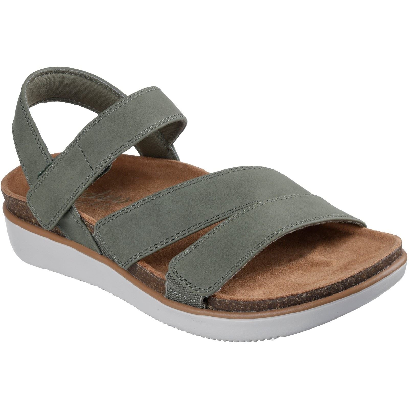 Skechers Lifted Comfort Sandales En Polyuréthane Pour Femmes Olive