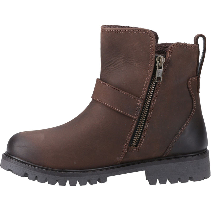 Hush Puppies Wakely Bottes En Cuir Marron Pour Femmes