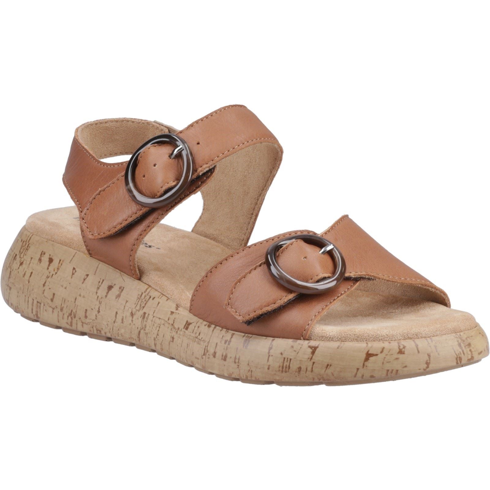 Hush Puppies Alison Sandales En Cuir Pour Femme Couleur Tan
