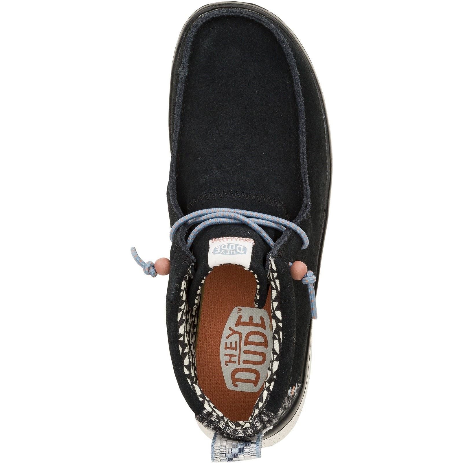 HEYDUDE Wendy Peak Hi Bottes Noires Pour Femmes En Suède