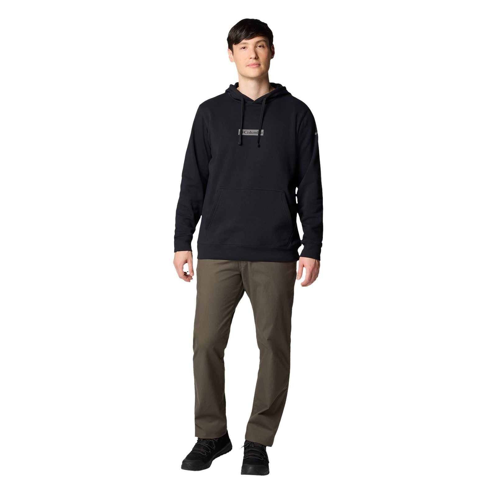 Columbia Columbia Trek Sweat À Capuche Noir En Coton Pour Homme Trek