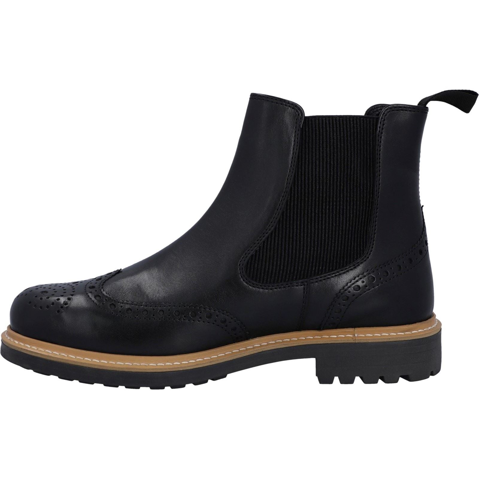 Hunter Cawdor Bottes Noires En Cuir Pour Hommes