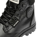 Palladium Pampa HI Snow Warm Bottes En Cuir Noires Pour Femmes