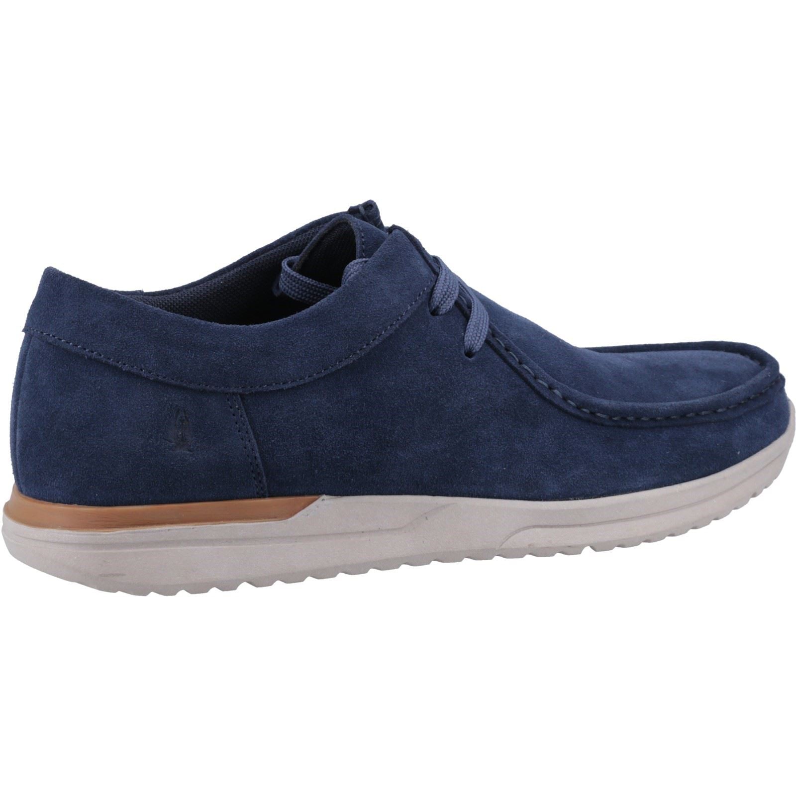 Hush Puppies Hendrix Chaussures Pour Hommes En Daim Bleu Marine À Lacets