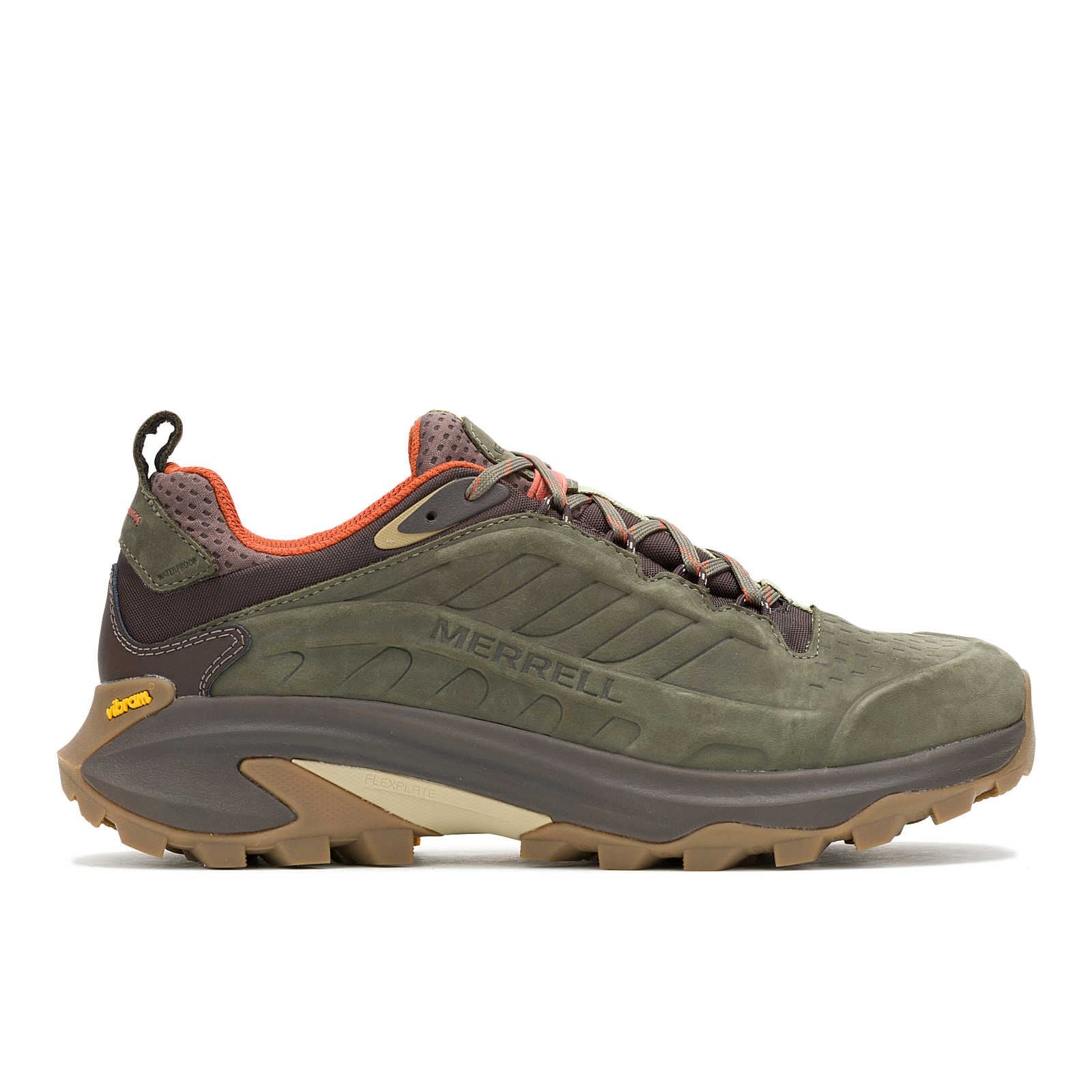 Merrell Moab Speed 2 Baskets En Cuir Pour Hommes, Vertes