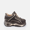 Buffalo 1339-14 Baskets Pour Femmes En Cuir Marron