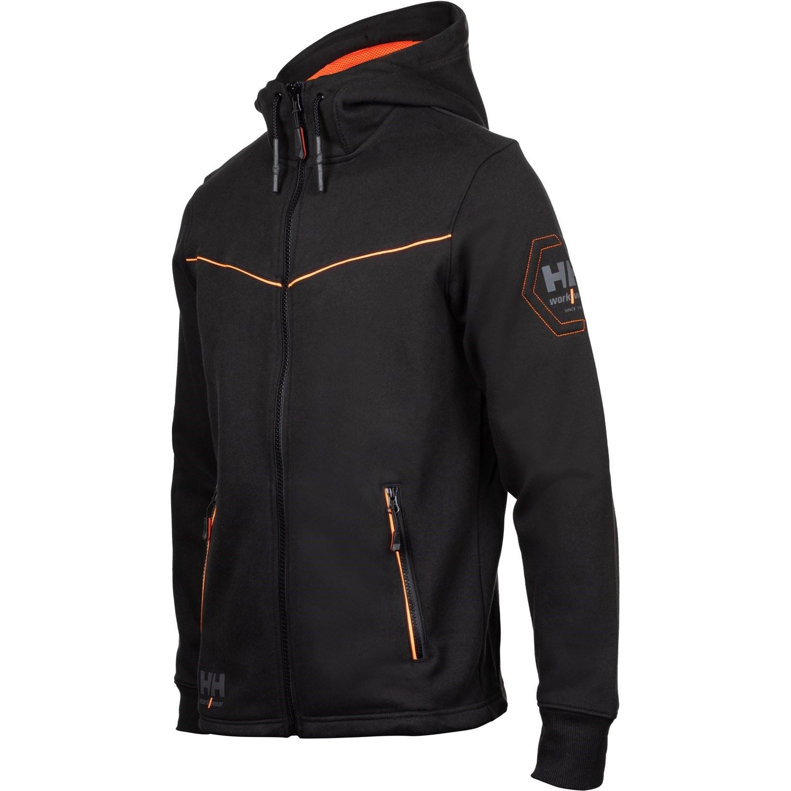 Helly Hansen Workwear Chelsea Evolution Sweatshirt À Capuche Noir En Coton Pour Homme