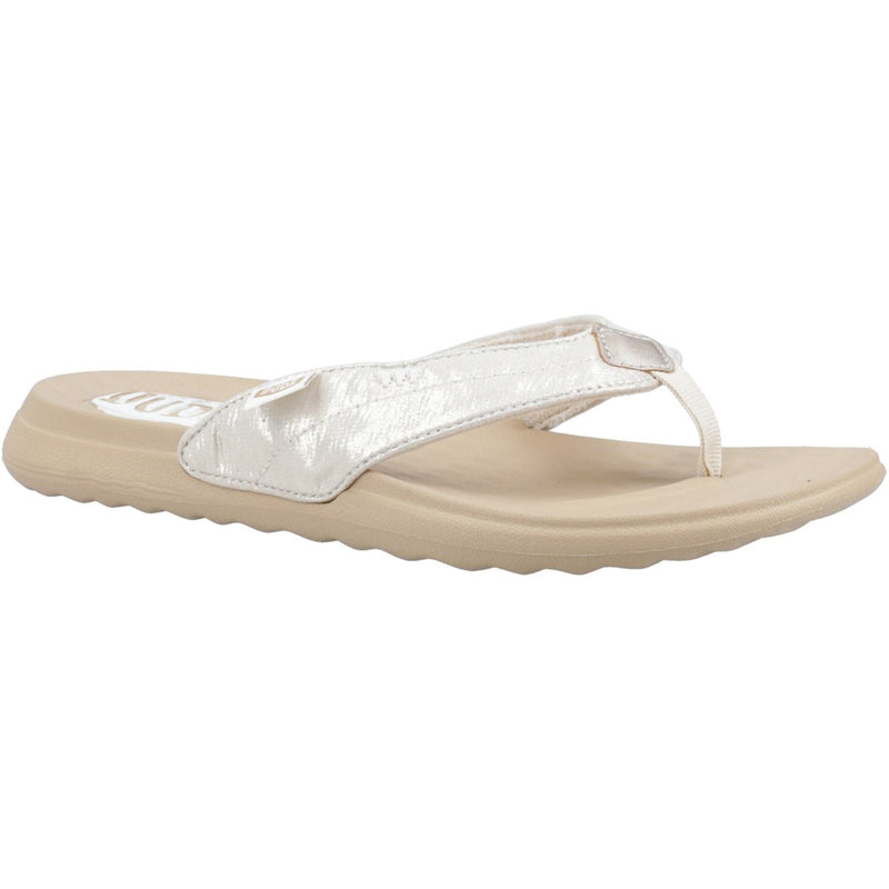 HEYDUDE Christi Flip Classic Sandales Dorées Pour Femmes