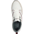 Skechers Uno Retro One Baskets Pour Hommes En Cuir Blanc/Gris