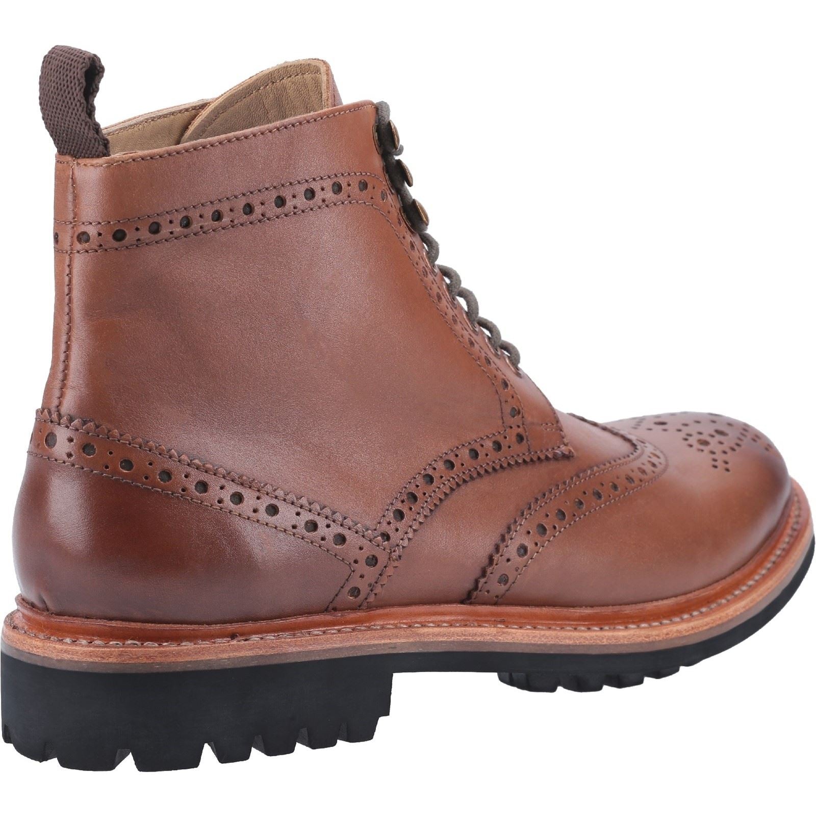 Cotswold Rissington Commando Bottes En Cuir Marron Pour Hommes
