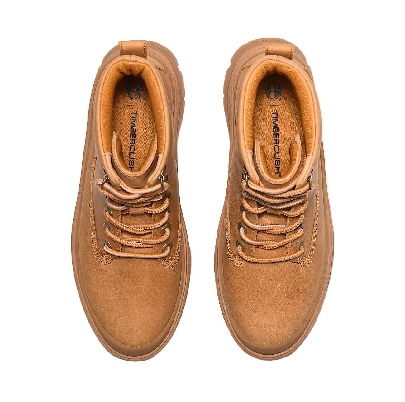 Timberland Roxie Lane Mid Lace Bottes Jaunes Pour Femmes En Cuir