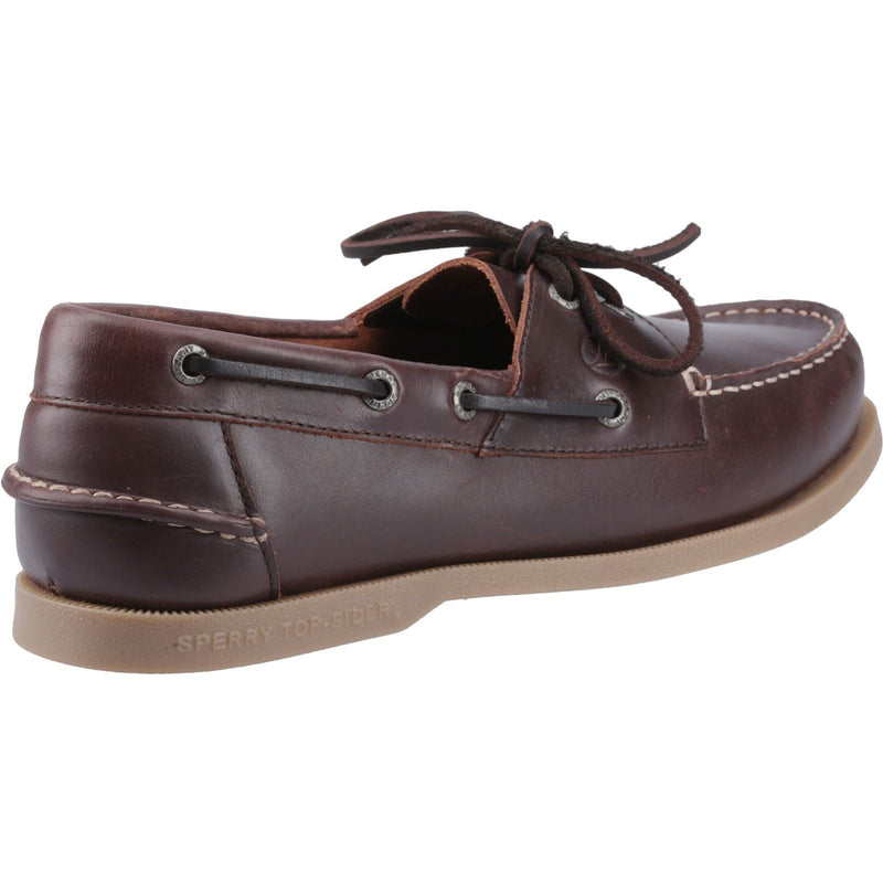 Sperry Tacoma Chaussures Bateau Pour Homme En Cuir Marron