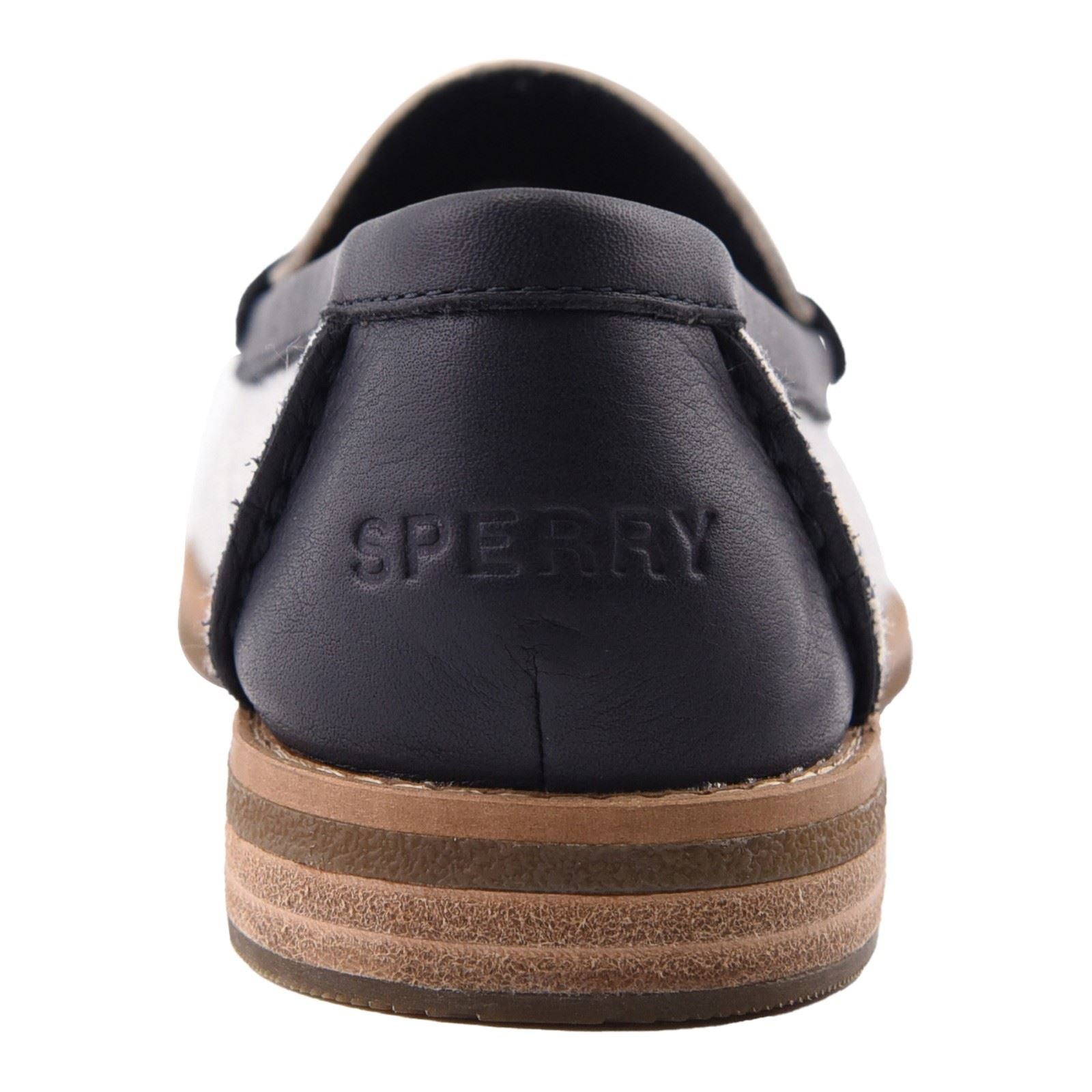 Sperry Port Driving Mocassins Femme Blanc/Marin En Textile