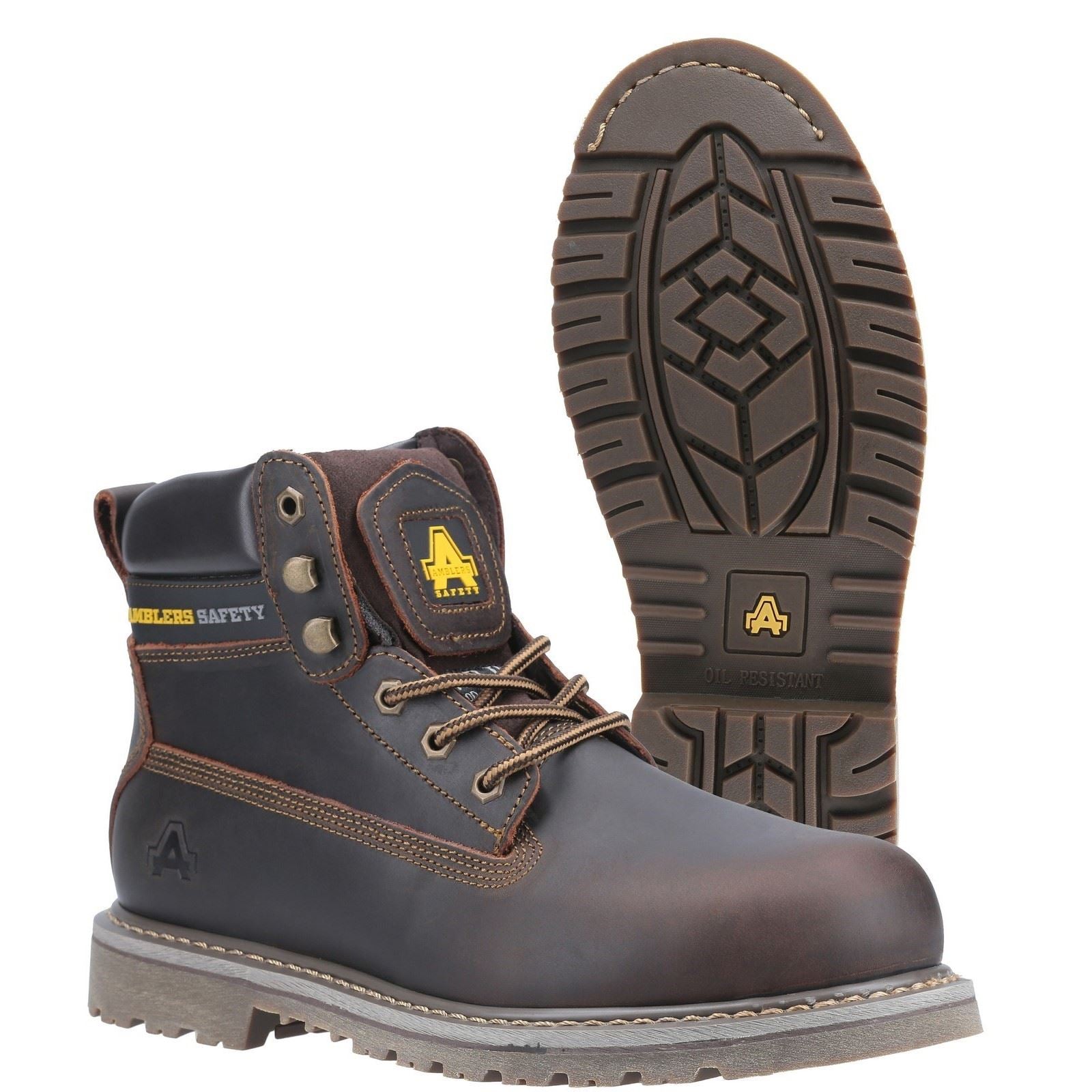 Amblers Safety Bottes De Sécurité En Cuir Marron Fs164