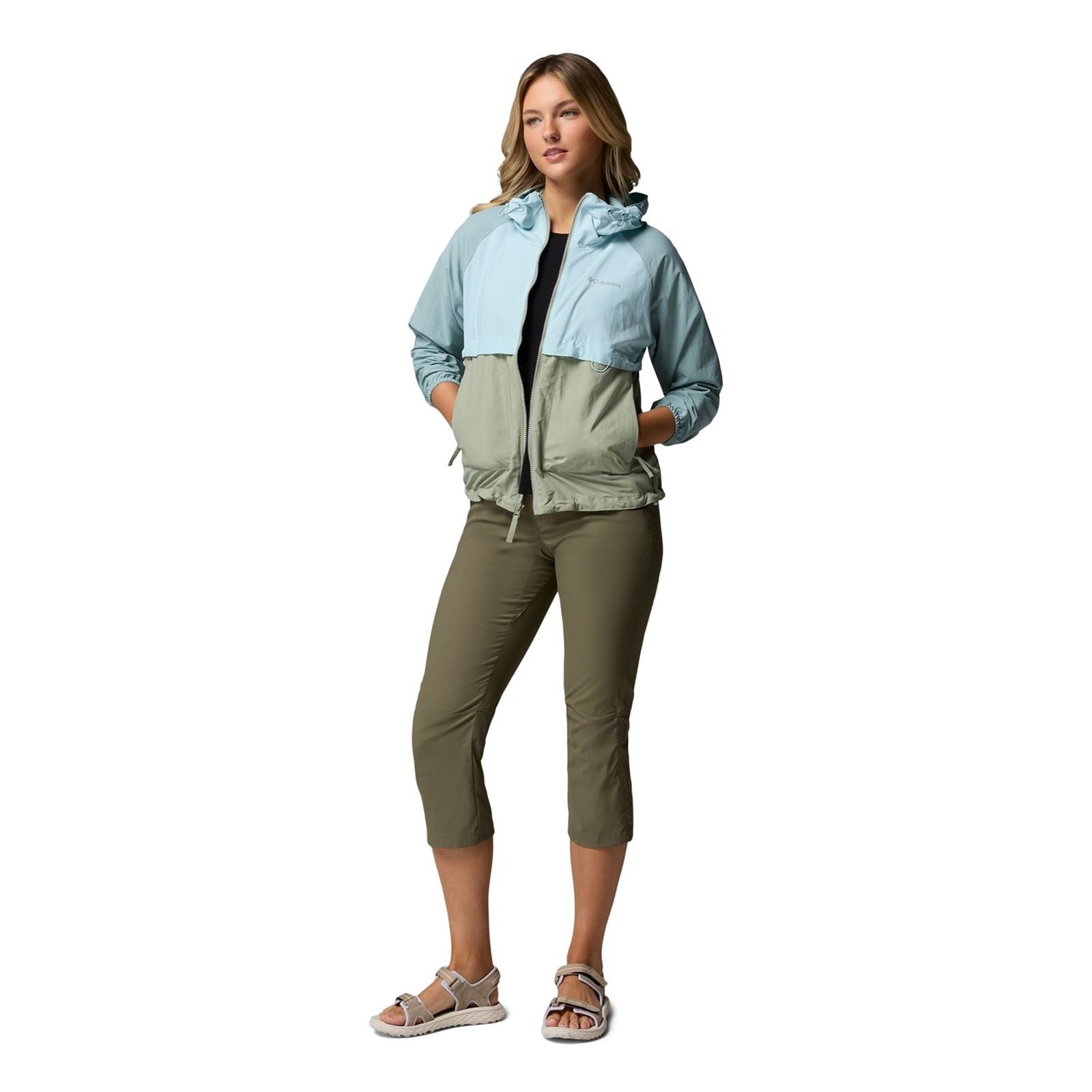 Columbia Spire Valley Vestes Coupe-Vent Vertes Pour Femmes