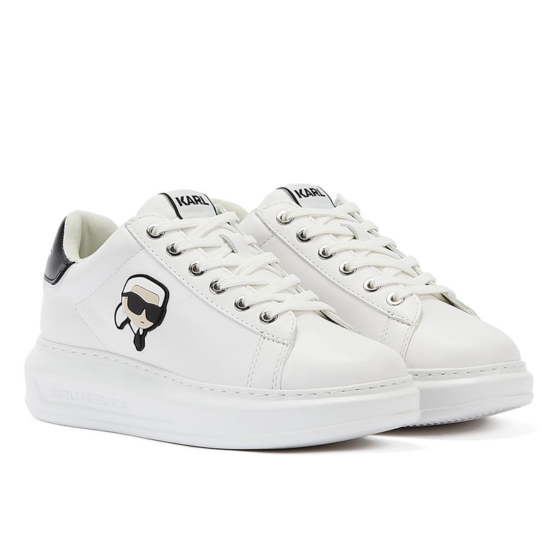 Karl Lagerfeld Kapri Karl Nft Lo Lace Baskets Blanches Pour Femmes