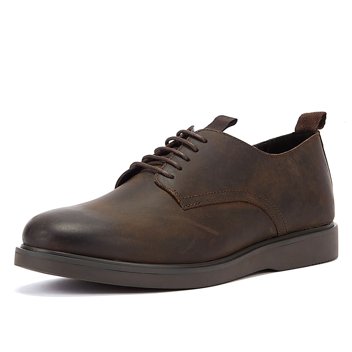 Hudson Chaussures À Lacets Marron En Cuir Fou Pour Hommes De Barnstable