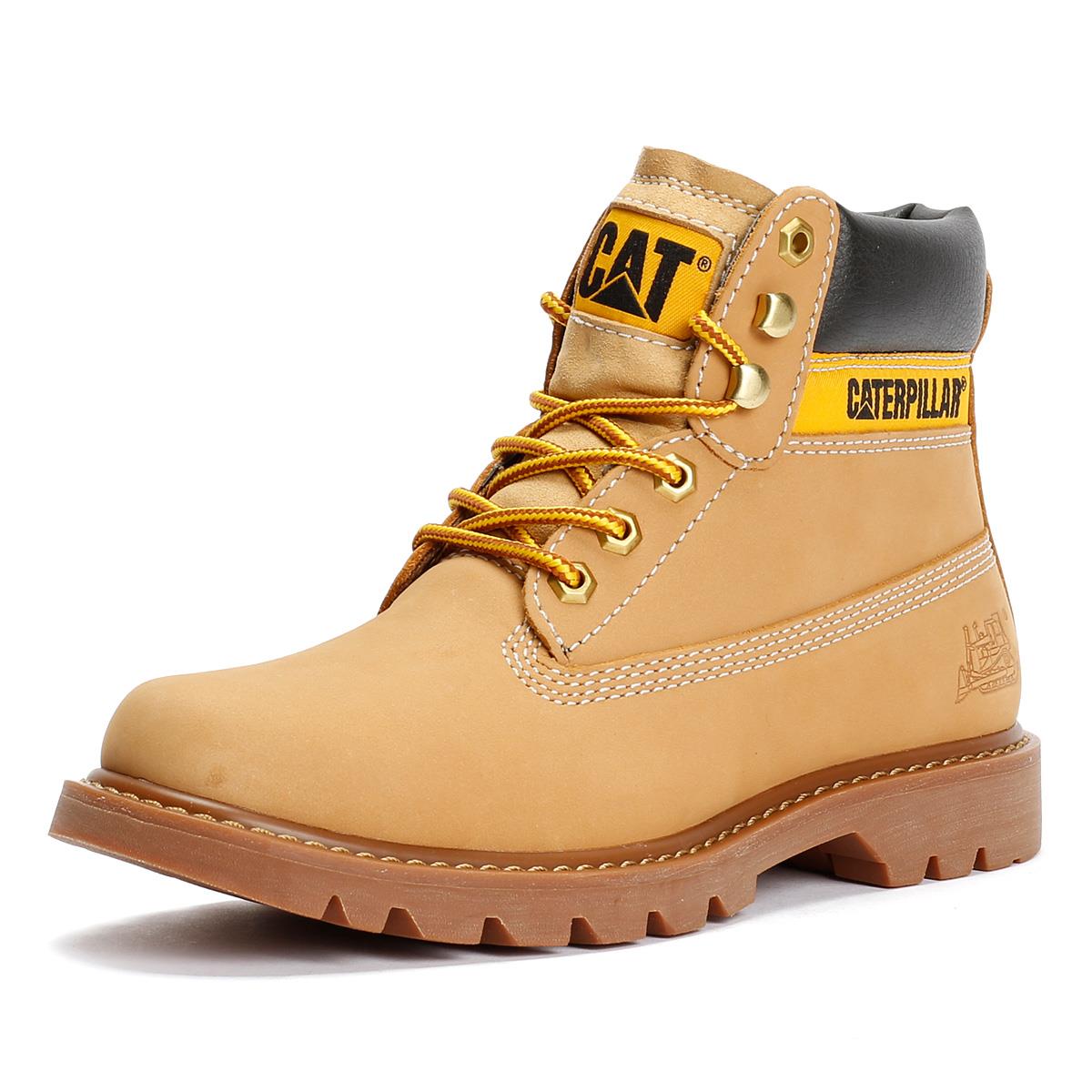 Caterpillar Colorado 2.0 Tractor Bottes Beiges En Cuir Pour Homme