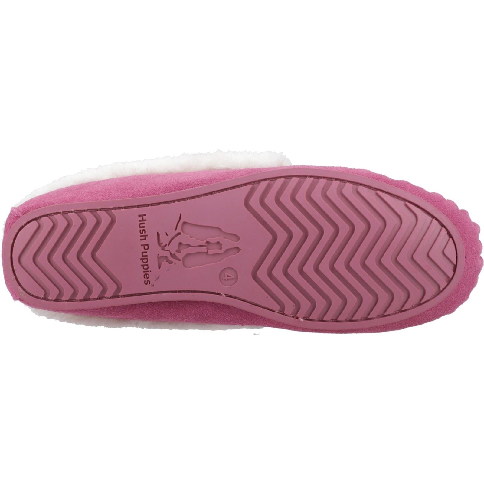 Hush Puppies Agnes Chaussons Roses Pour Femmes En Suède