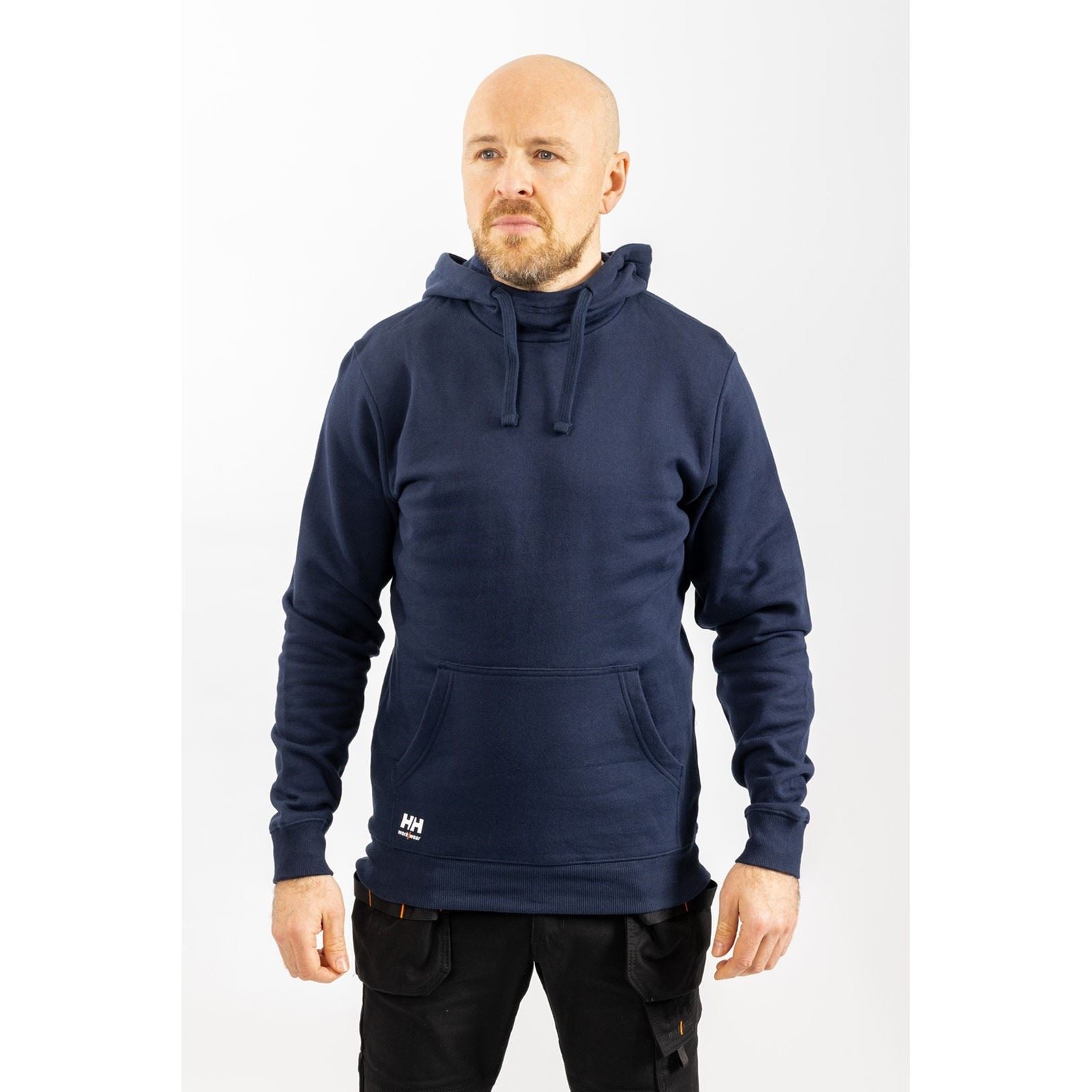 Helly Hansen Workwear Manchester Sweat À Capuche Bleu En Coton Pour Homme