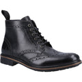 Hush Puppies Joshua Bottes Noires En Cuir Pour Hommes