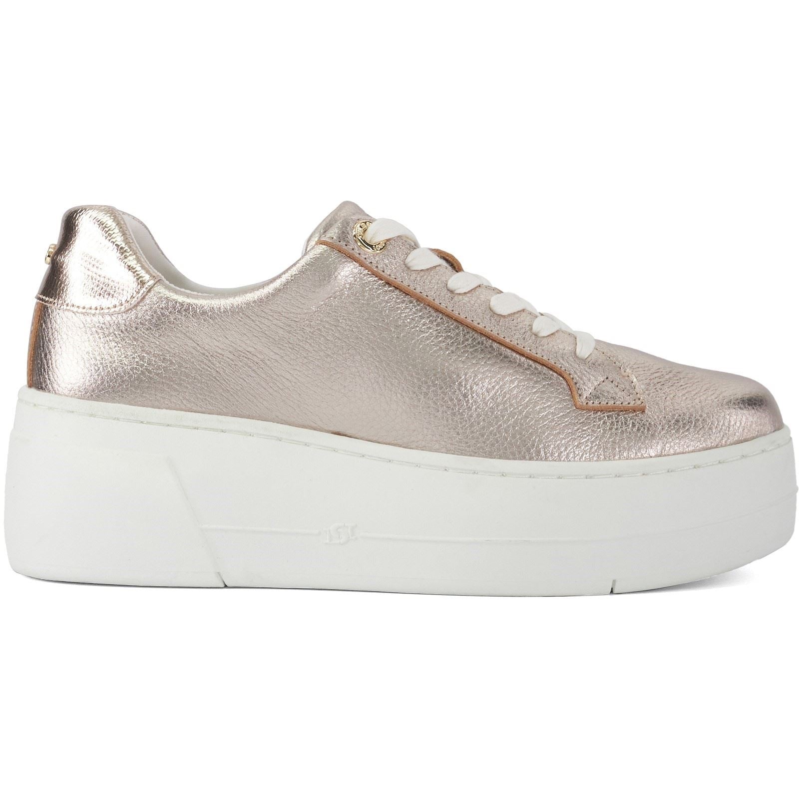 Dune Episode Chaussures De Sport En Cuir Pour Femmes Dorées