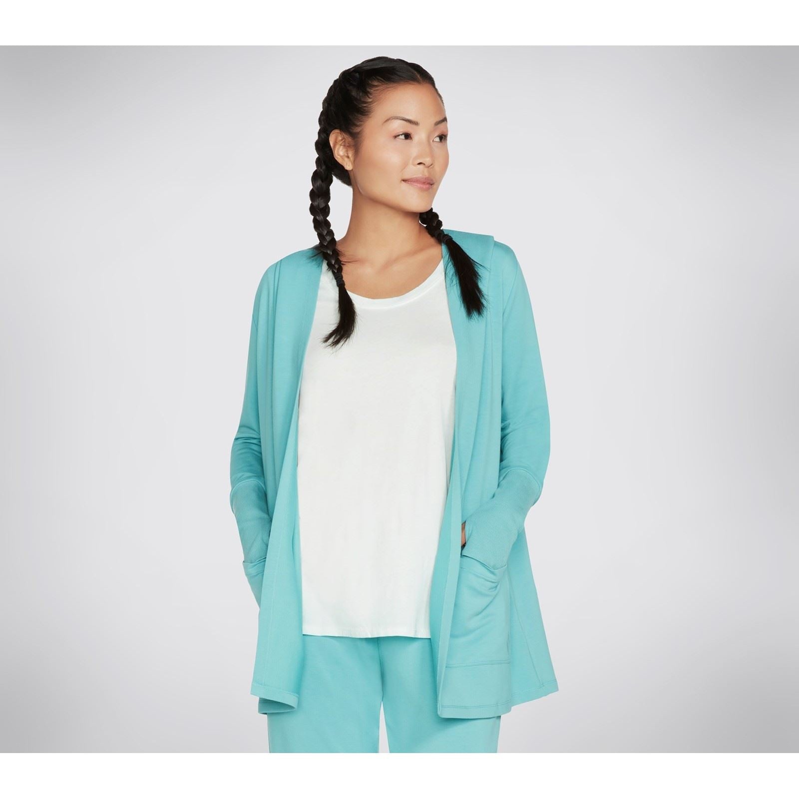 Skechers Performance Everyday Belted Gilets Turquoise Clair Pour Femmes
