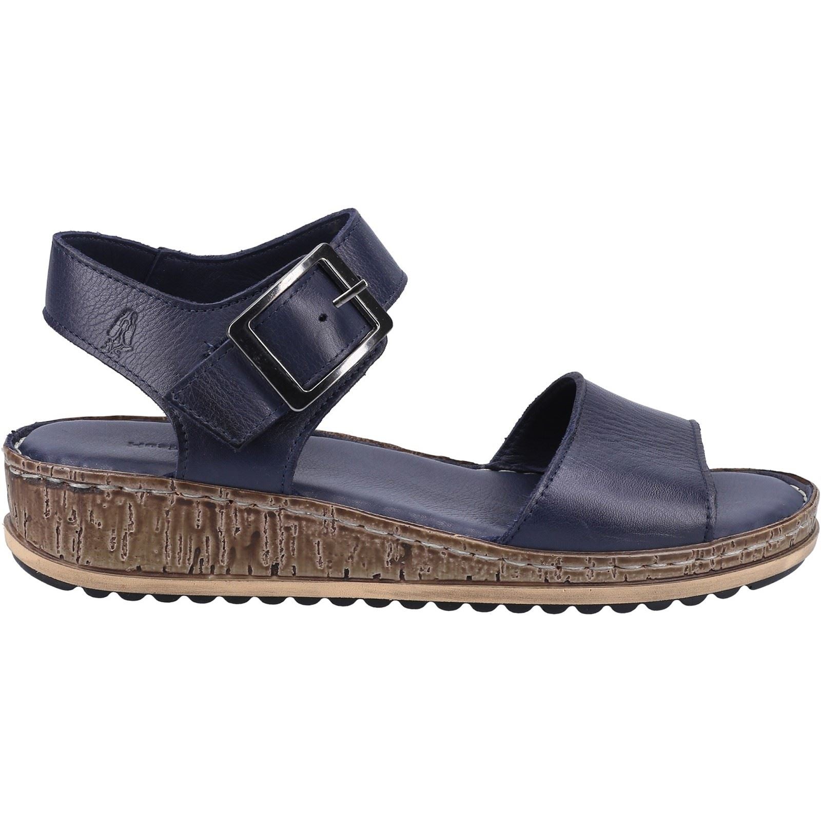 Hush Puppies Ellie Sandales En Cuir Pour Femme De Couleur Marine