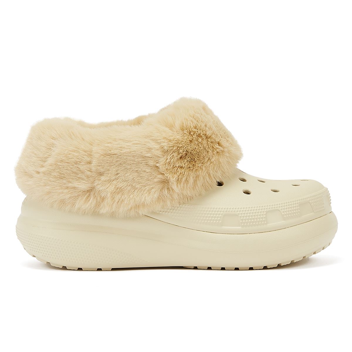Crocs Sabot Confort Beige "Furever Crush Clog Bone" Pour Femmes