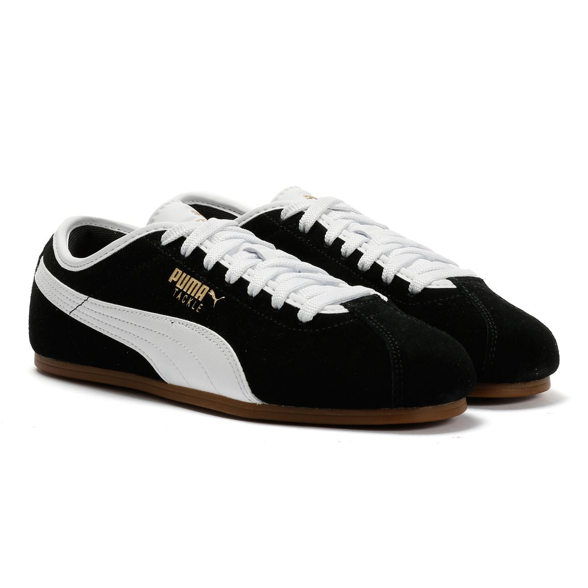 Puma Tackle Baskets Noires Suede Pour Femmes