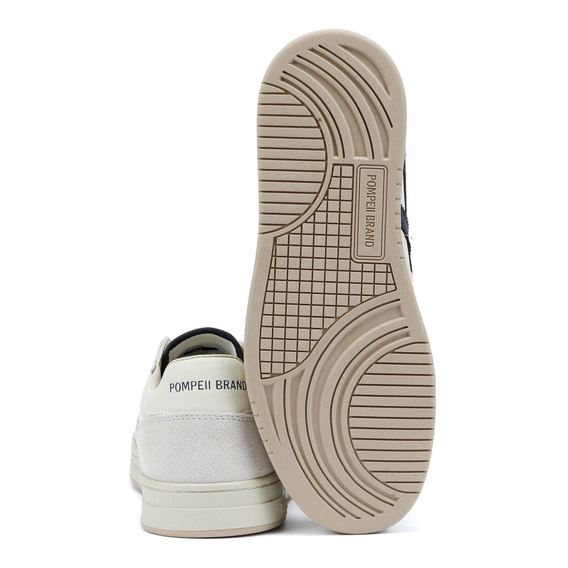 Pompeii Elan Baskets Blanches En Cuir Pour Hommes