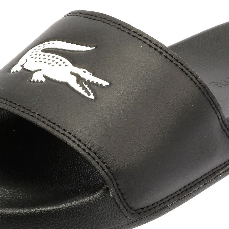 Lacoste Serve Slide 0.0 Sandales Noires Pour Femmes
