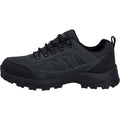 Hi-Tec Bandera Expedition Low Chaussures De Randonnée Pour Hommes En Cuir Gris Foncé/noir